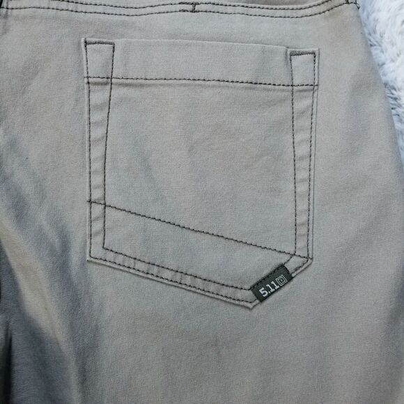 5.11 Tactical Jeans Mens 32x34 Brown Slim Straight Medium Wash Denim - Picture 9 of 11